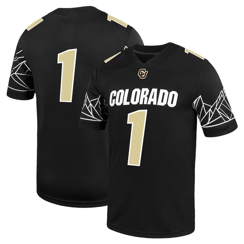 #1 C.Buffaloes Untouchable Game Jersey – Black American College Jerseys