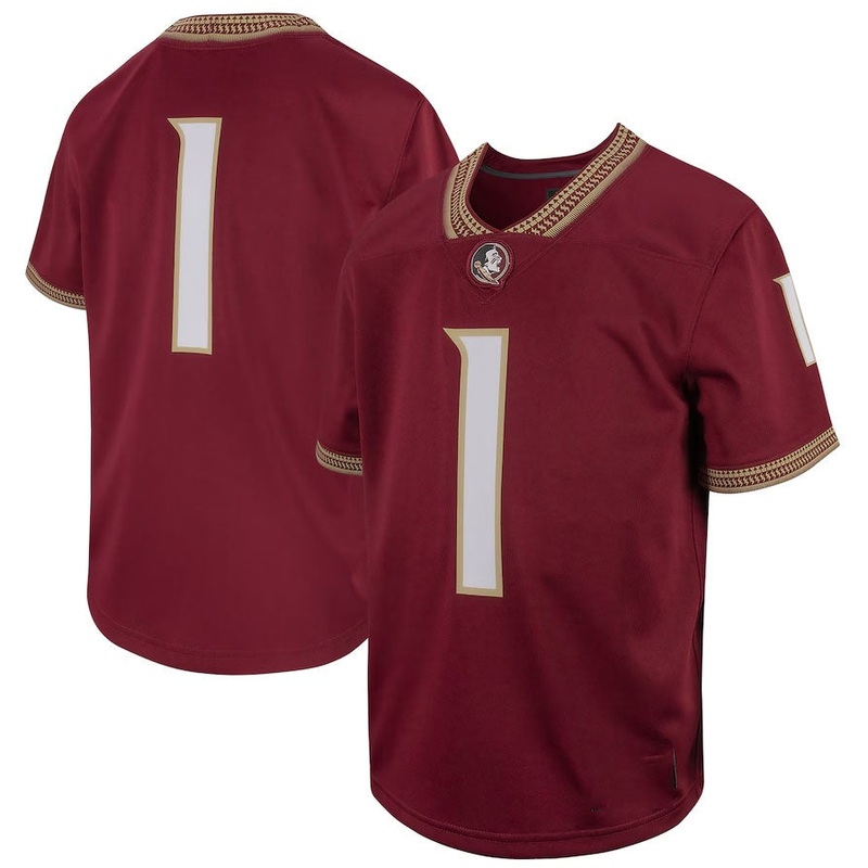 #1 F.State Seminoles Football Game Jersey – Garnet American College Jerseys