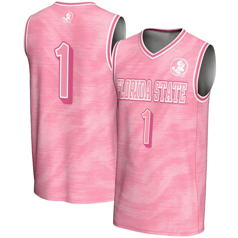 #1 F.State Seminoles GameDay Greats Lightweight Basketball Fashion Jersey – Pink American College Jerseys