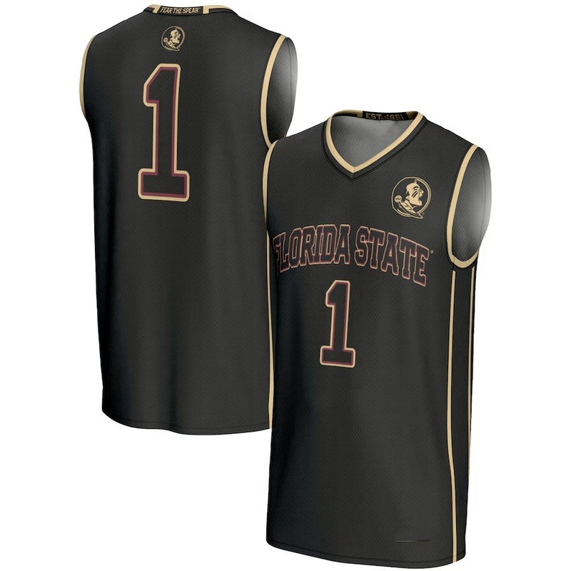 #1 F.State Seminoles GameDay Greats Lightweight Basketball Jersey – Black American College Jerseys