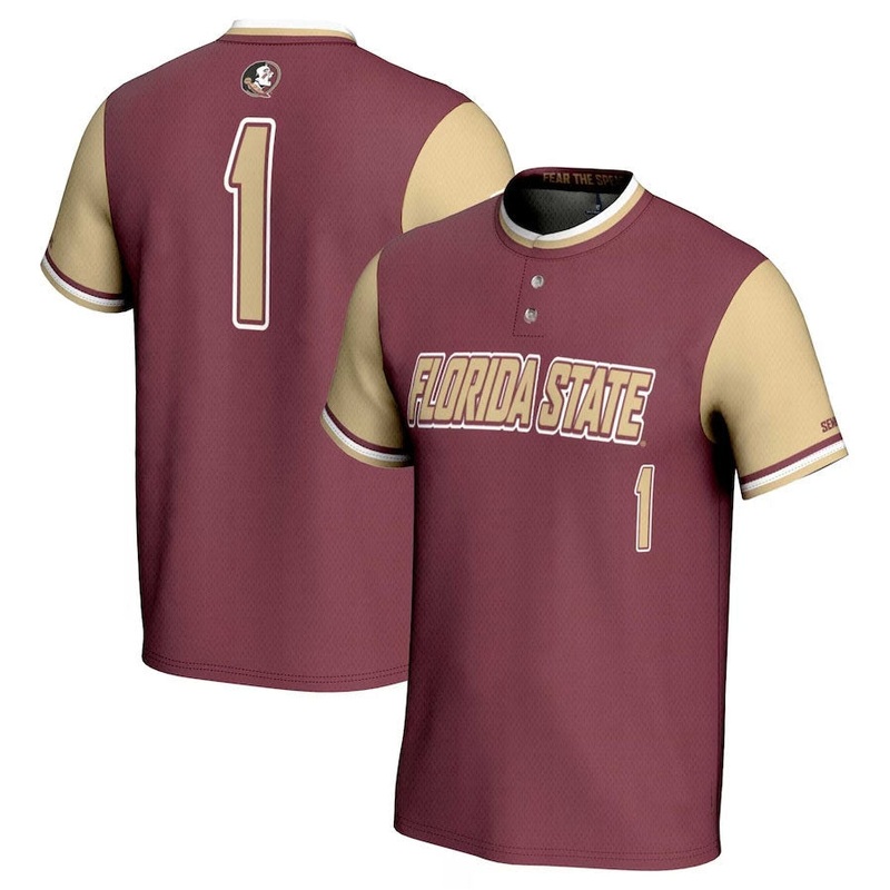 #1 F.State Seminoles GameDay Greats Lightweight Softball Jersey – Garnet American College Jerseys