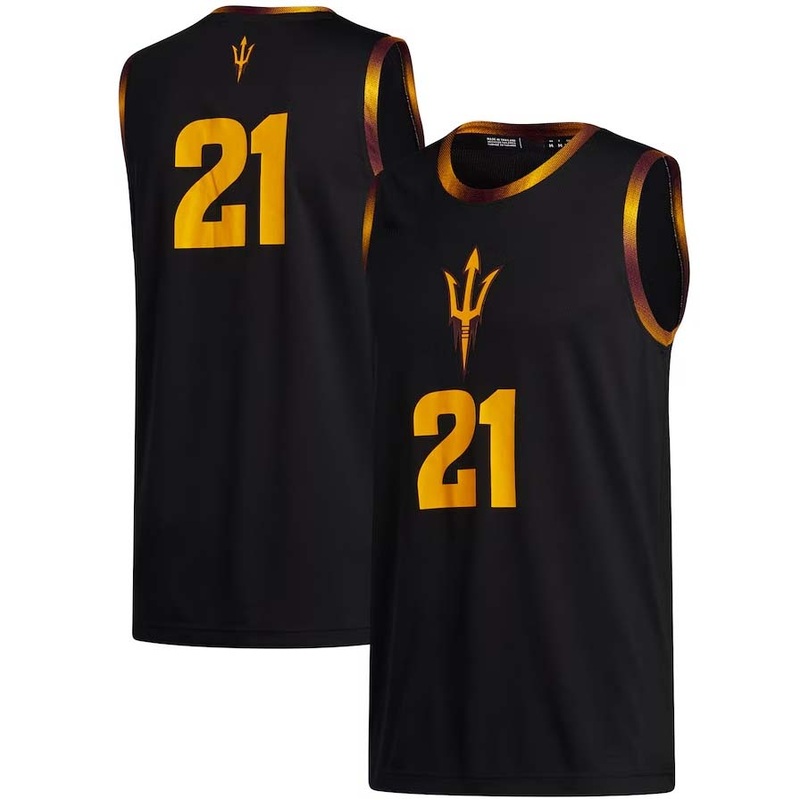 #21 A.State Sun Devils Swingman Jersey – Black Stitched American College Jerseys