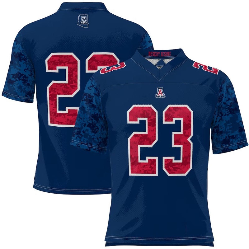#23 A.Wildcats GameDay Greats Military Appreciation Football Jersey – Navy Stitched American College Jerseys