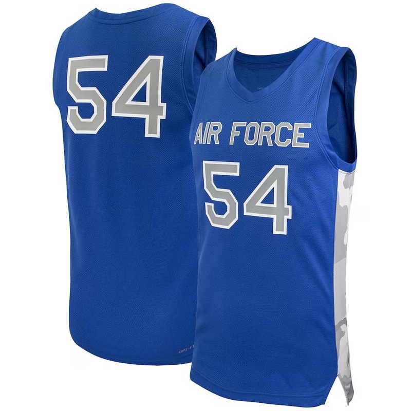 #54 AF.Falcons Replica Basketball Jersey – Royal Stitched American College Jerseys