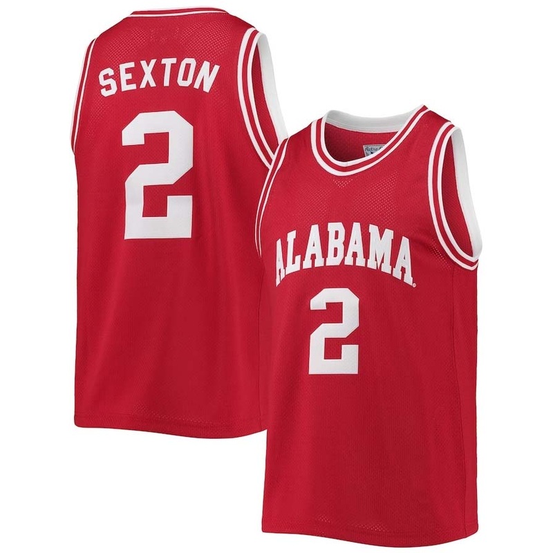 A.Crimson Tide #2 Collin Sexton Original Retro Brand Commemorative Classic Basketball Jersey – Crimson Stitched American College Jerseys