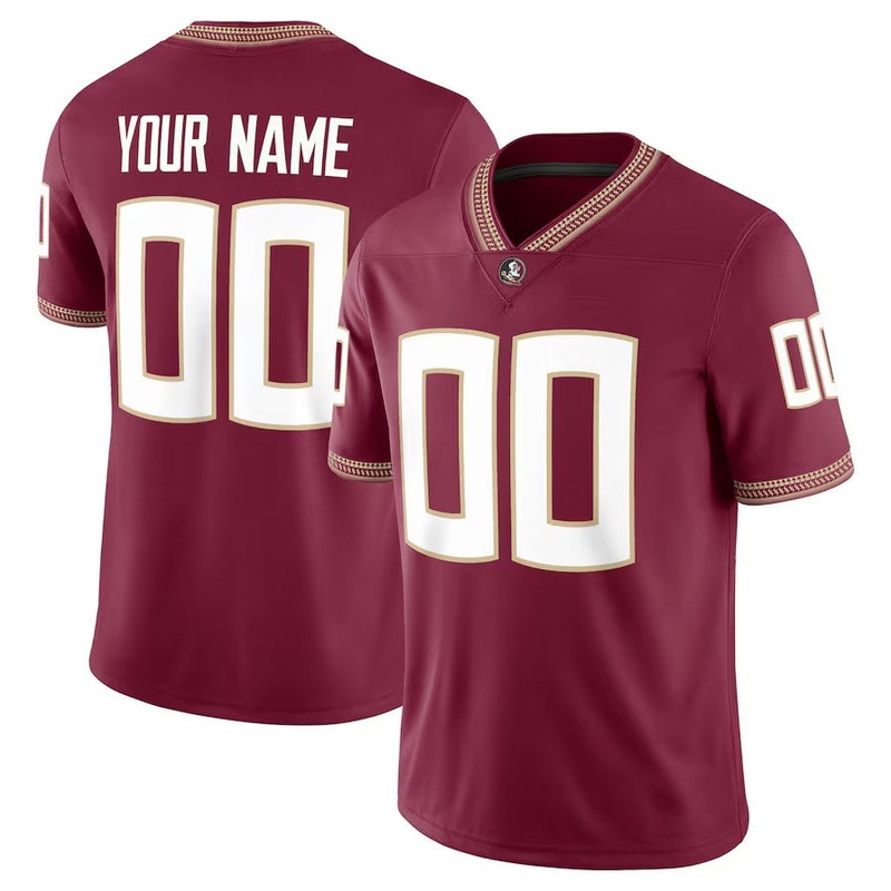 Custom F.State Seminoles Football Game Jersey – Garnet American College Jerseys