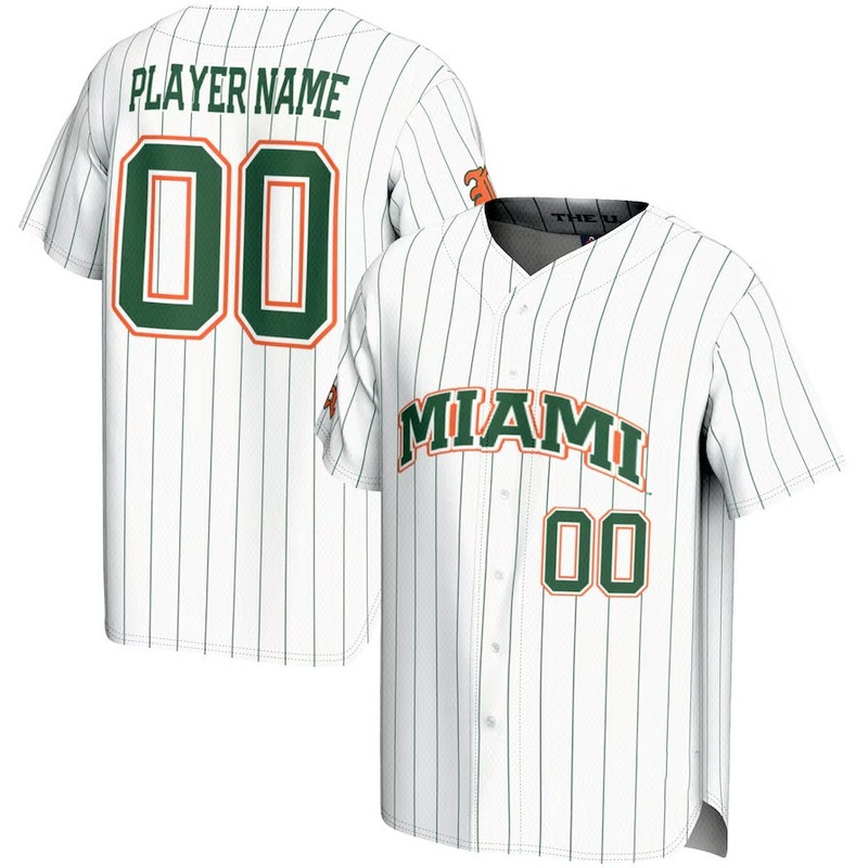 Custom M.Hurricanes GameDay Greats NIL Pick-A-Player Lightweight Baseball Jersey – White American College Jerseys