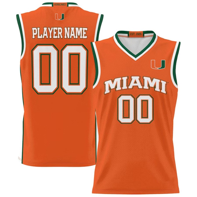 Custom M.Hurricanes GameDay Greats NIL Pick-A-Player Lightweight Basketball Jersey – Orange American College Jerseys