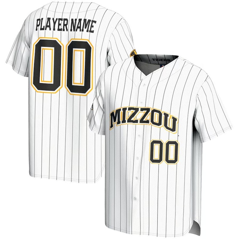 Custom M.Tigers GameDay Greats NIL Pick-A-Player Lightweight Baseball Jersey – White American College Jerseys