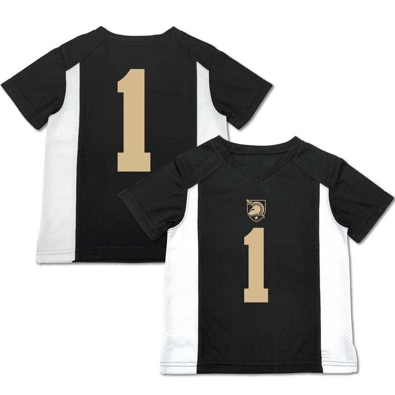 #1 A.Black Knights Garb Toddler Football Jersey – Black Stitched American College Jerseys