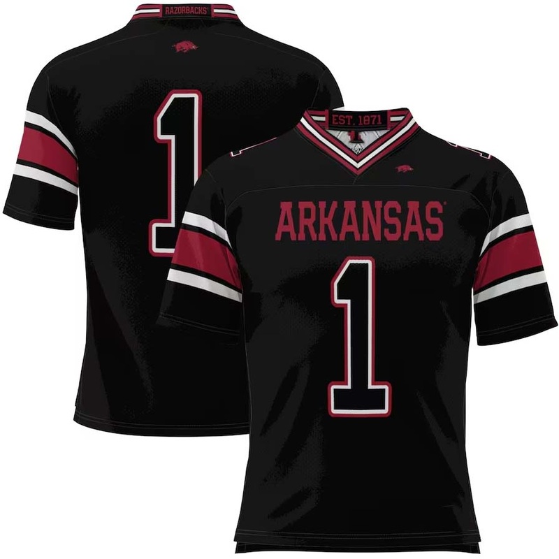 #1 A.Razorbacks GameDay Greats Football Jersey – Black Stitched American College Jerseys