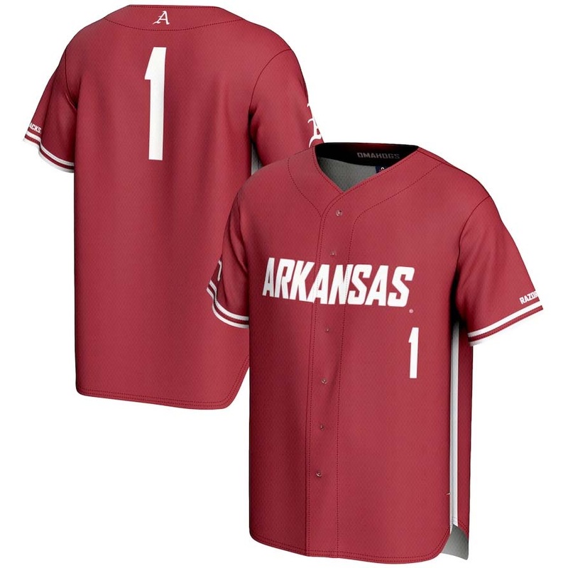 #1 A.Razorbacks GameDay Greats Lightweight Baseball Jersey – Cardinal Stitched American College Jerseys