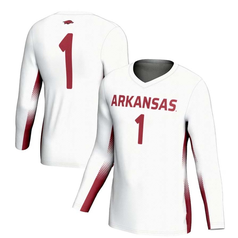 #1 A.Razorbacks GameDay Greats Unisex Lightweight Volleyball Jersey – White Stitched American College Jerseys