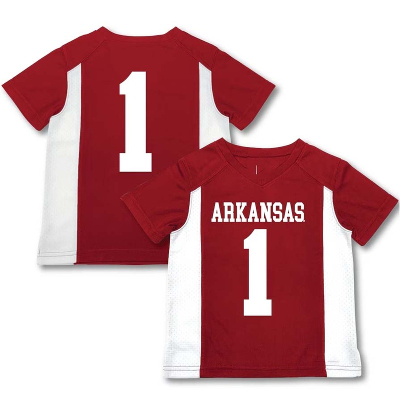 #1 A.Razorbacks Garb Toddler Football Jersey – Cardinal Stitched American College Jerseys