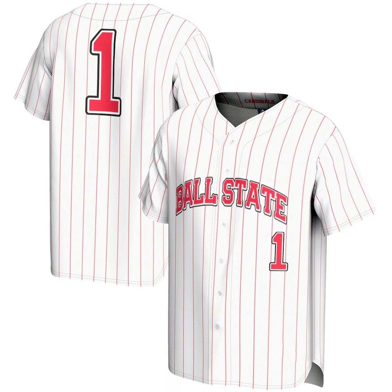 #1 B.State Cardinals GameDay Greats Lightweight Baseball Fashion Jersey – White Stitched American College Jerseys