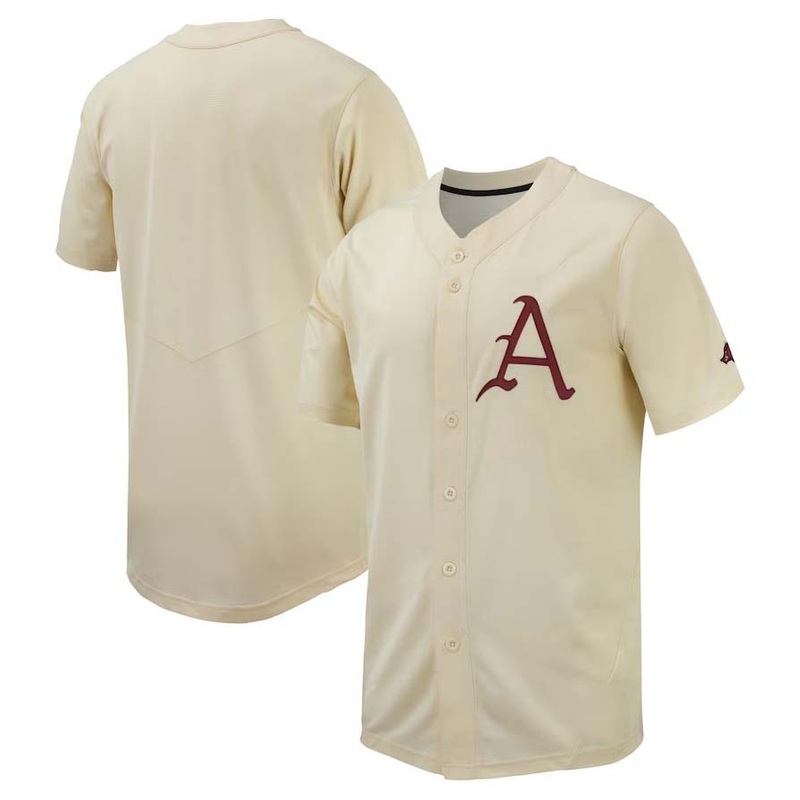 A.Razorbacks Replica Baseball Jersey – Cream Stitched American College Jerseys