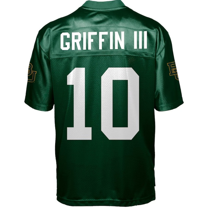 B.Bears GameDay #10 Robert Griffin III Baylor Bears Football Jersey – Green Stitched American College Jerseys
