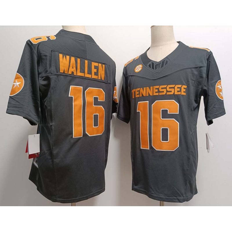 T.Volunteers #16 Peyton Manning Grey FUSE Stitched American College Jerseys