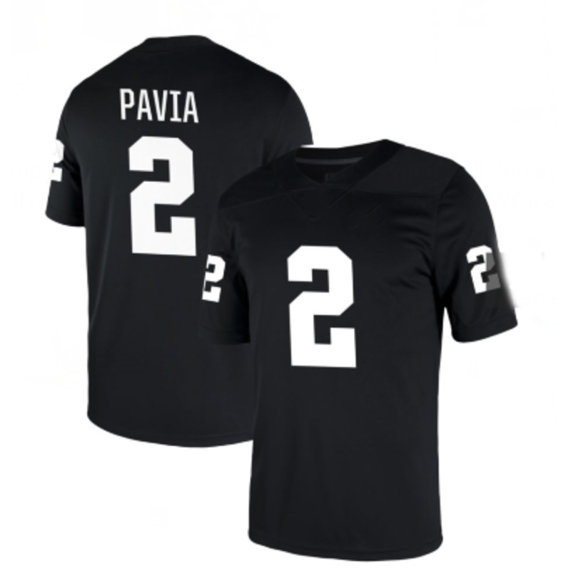 V.Commodores #2 Diego Pavia Black Game Football Stitched American College Jerseys
