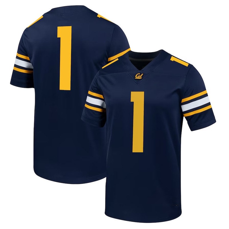 #1 C.Bears Untouchable Football Jersey C Navy American College Jerseys