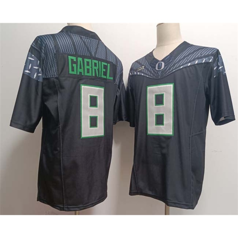 O.Ducks #8 Dillon Gabriel Black 2024 F.U.S.E. Stitched American College Jerseys