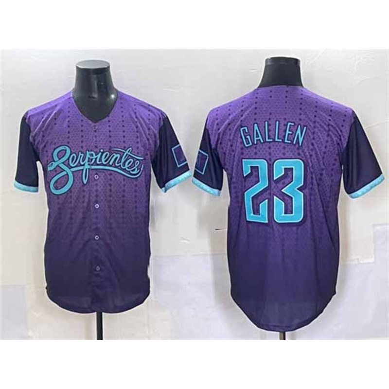 Arizona Diamondbacks #23 Zac Gallen Purple 2025 City Connect Limited Stitched Baseball Jersey