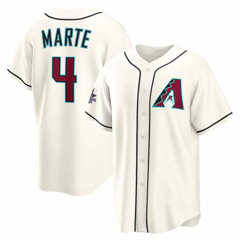 Arizona Diamondbacks #4 Ketel Marte 2025 All-Star Game Home Replica Player Jersey – Cream Stitched Baseball Jersey