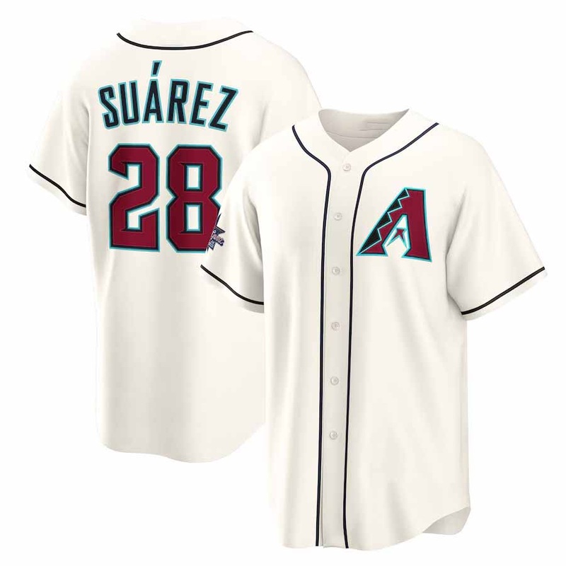 Arizona Diamondbacks #28 Eugenio Surez 2025 All-Star Game Home Replica Player Jersey – Cream Baseball Jersey