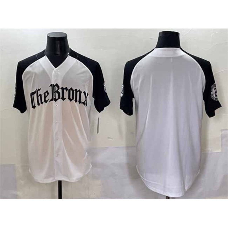 New York Yankees Blank White Black ‘Gothic Legacy Edition’ Vapor Premier Limited Stitched Baseball Jersey