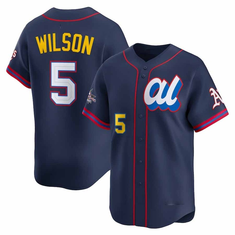 Oakland Athletics #5 Jacob Wilson American League 2025 All-Star Edition Limited Player Jersey – Navy Baseball Jersey