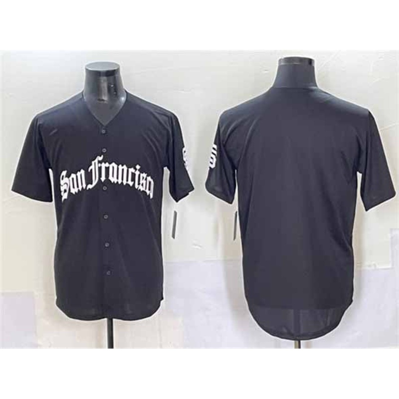 San Francisco Giants Blank Black ‘Gothic Fog Edition’ Vapor Premier Limited Stitched Baseball Jersey