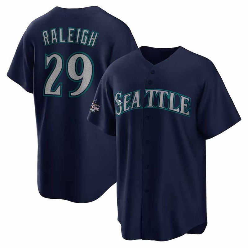 Seattle Mariners #29 Cal Raleigh 2025 All-Star Game Road Replica Player Jersey – Navy Stitched Baseball Jersey