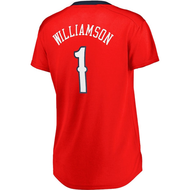 NO.Pelicans #1 Zion Williamson Fanatics Branded Women’s Fast Break Replica Jersey Statement Edition Red Statement Edition Stitched American Basketball Jersey