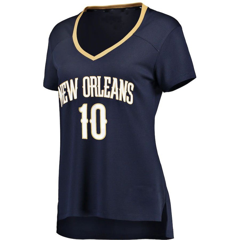 NO.Pelicans #10 Jaxson Hayes Fanatics Branded Women’s Fast Break Replica Jersey Navy Icon Edition Stitched American Basketball Jersey