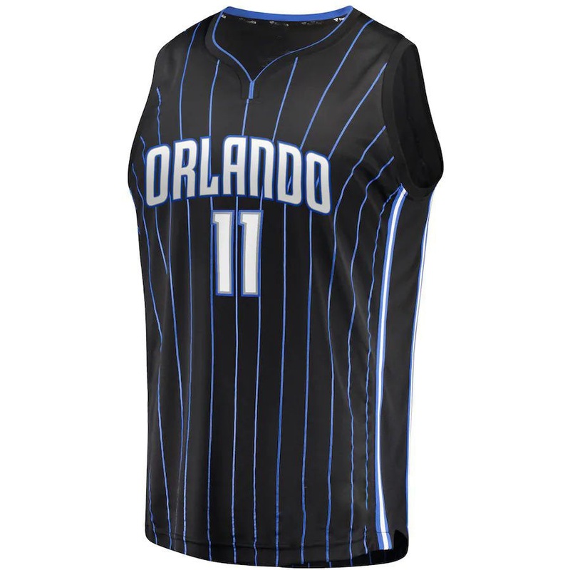 O.Magic #11 Mohamed Bamba Fanatics Branded 2021-22 Fast Break Replica Jersey  Icon Edition Black Stitched American Basketball Jersey