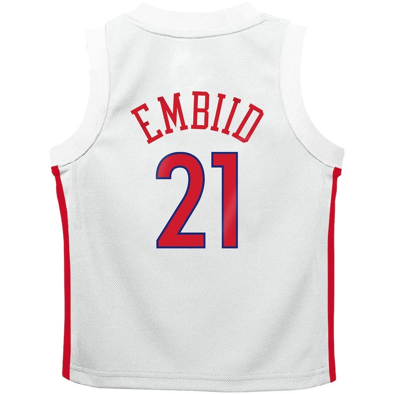 PH.76ers #21 Joel Embiid Toddler 2022-23 Replica Jersey  City Edition White Stitched American Basketball Jersey