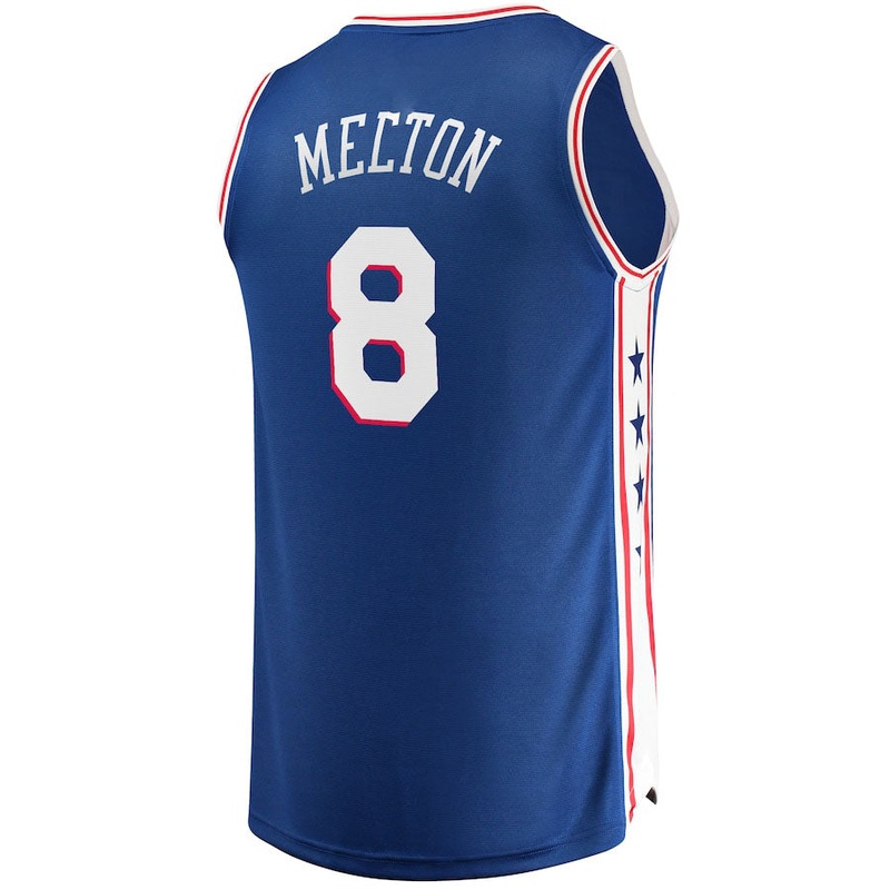 PH.76ers #8 De’Anthony Melton Fanatics Branded Fast Break Replica Jersey  Icon Edition Royal Stitched American Basketball Jersey