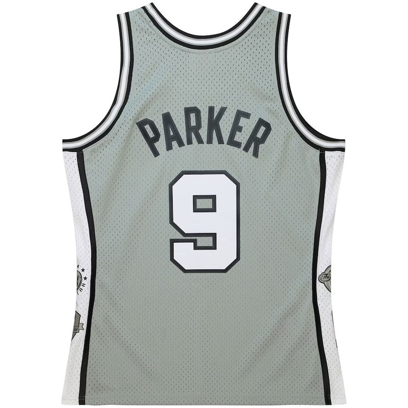 S.Antonio Spurs #9 Tony Parker Mitchell & Ness Unisex Hall of Fame Class of 2023 Throwback Swingman Jersey – Gray Stitched American Basketball Jersey
