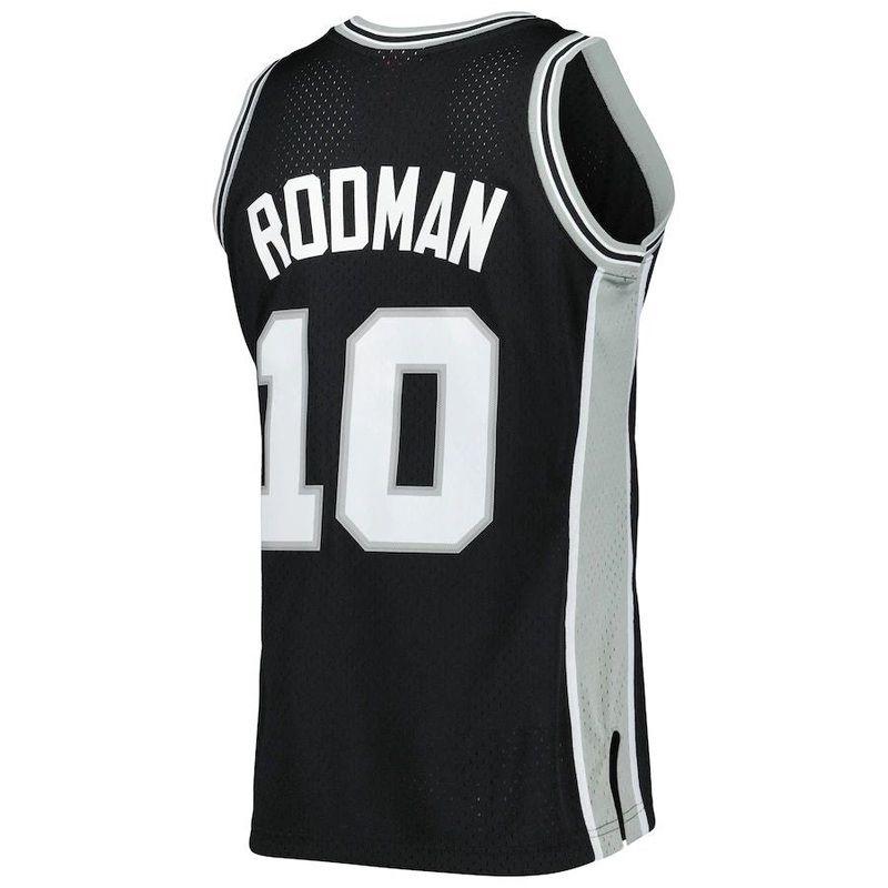 S.Antonio Spurs #10 Dennis Rodman Mitchell & Ness 1993-94 Hardwood Classics Swingman Jersey Black Stitched American Basketball Jersey