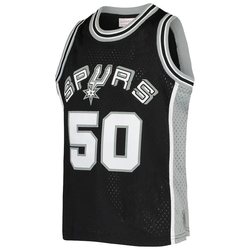 S.Antonio Spurs #50 David Robinson Mitchell & Ness  1998-99 Hardwood Classics Swingman Throwback Jersey Black Stitched American Basketball Jersey
