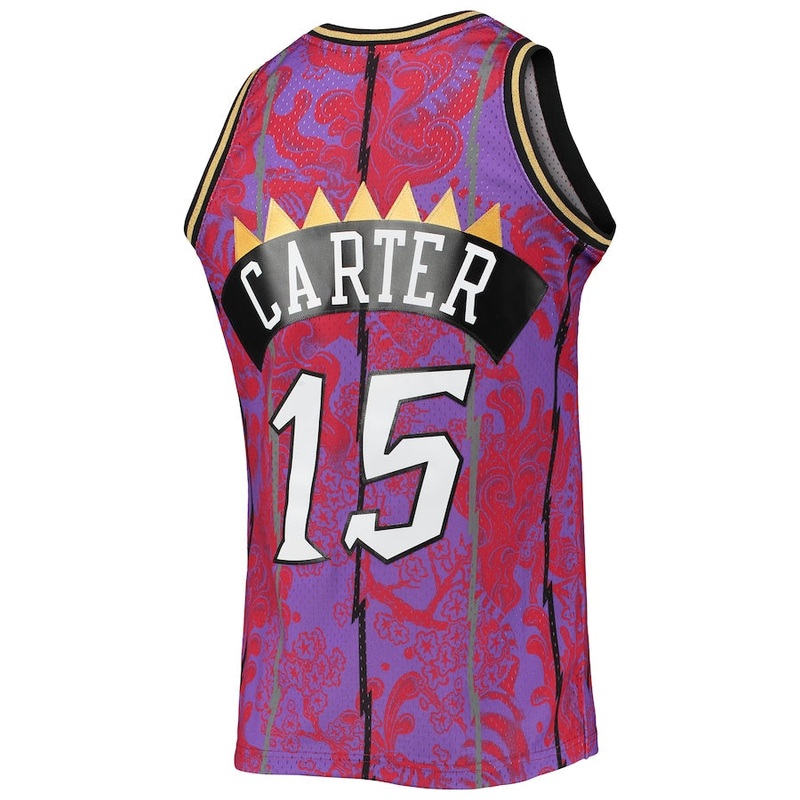 T.Raptors #15 Vince Carter Mitchell & Ness Hardwood Classics 1998-99 Lunar New Year Swingman Jersey Purple Stitched American Basketball Jersey