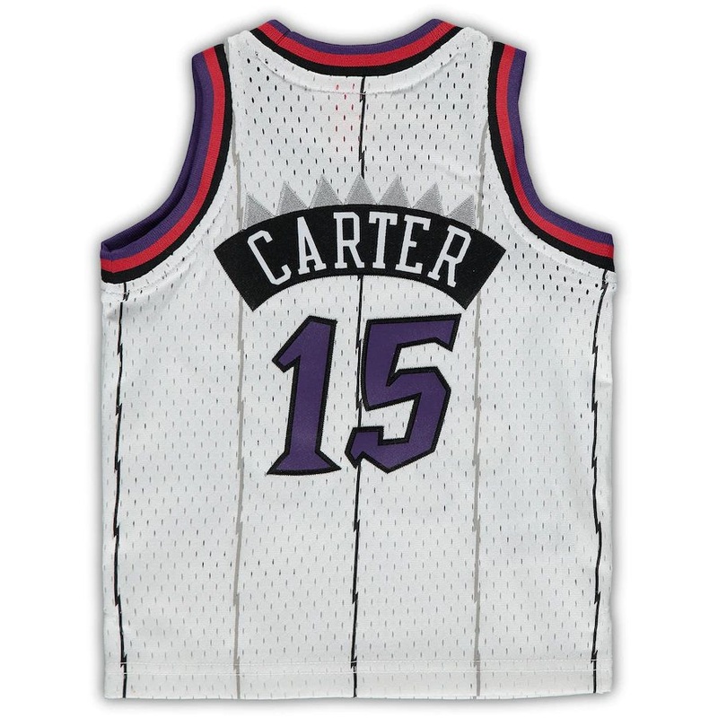 T.Raptors #15 Vince Carter Mitchell & Ness Infant 1998-99 Hardwood Classics Player Jersey White Stitched American Basketball Jersey