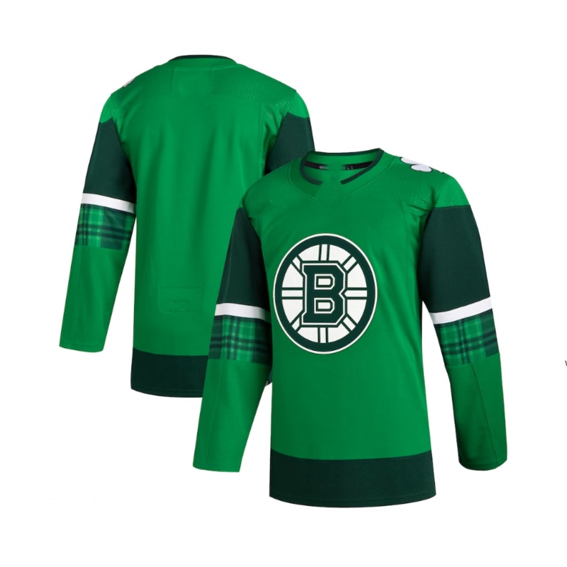 B.Bruins 2023 St. Patrick’s Day Primegreen Authentic Jersey – Kelly Green Stitched American Hockey Jerseys