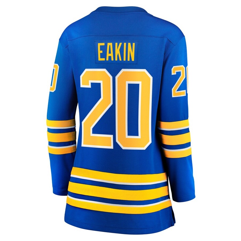 B.Sabres #20 Cody Eakin Fanatics Branded Women’s Home Breakaway Jersey Royal Stitched American Hockey Jerseys