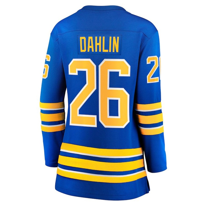 B.Sabres #26 Rasmus Dahlin Fanatics Branded Women’s Home Breakaway Jersey Royal Stitched American Hockey Jerseys