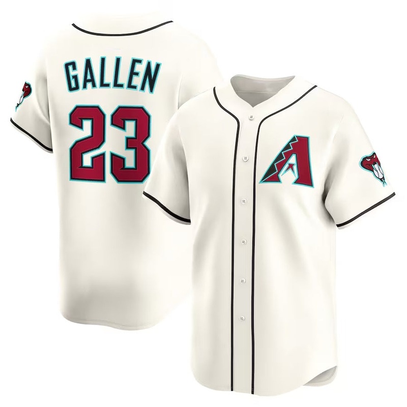Arizona Diamondbacks #23 Zac Gallen Alternate Limited Player Jersey – Cream Stitched Baseball Jersey