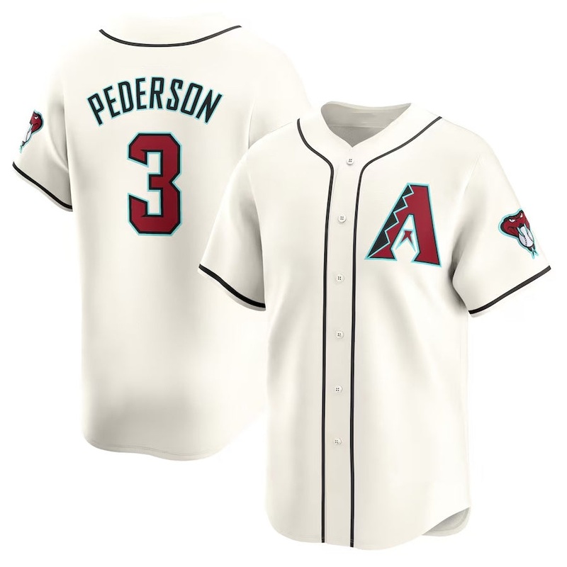 Arizona Diamondbacks #3 Joc Pederson Home Limited Player Jersey – Cream Stitched Baseball Jersey