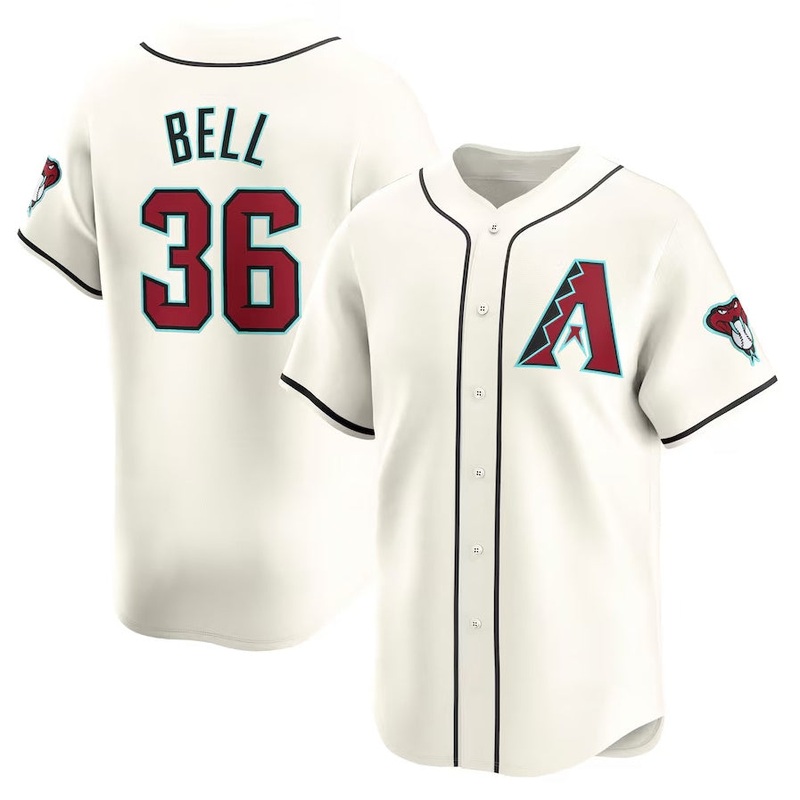 Arizona Diamondbacks #36 Josh Bell Home Limited Player Jersey C Cream Stitched Baseball Jersey