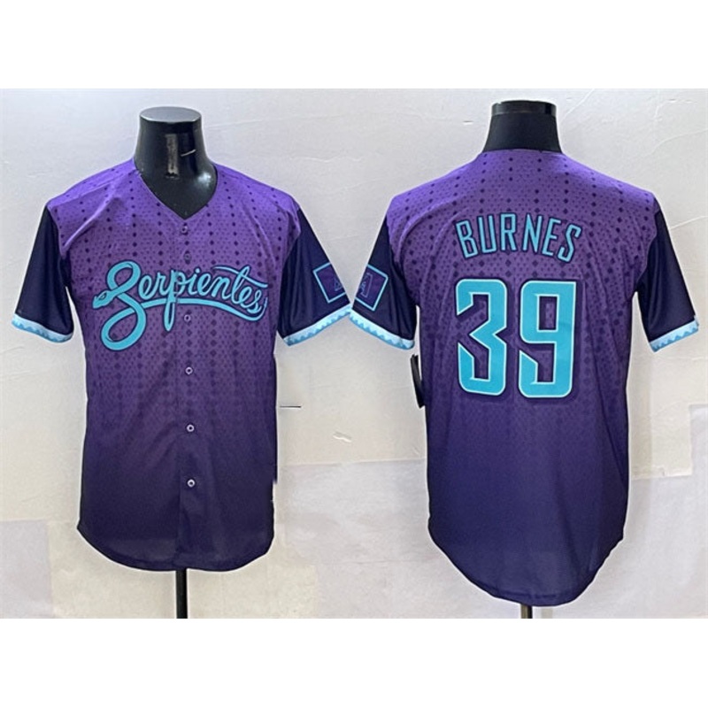 Arizona Diamondbacks #39 Corbin Burnes Purple 2025 City Connect Limited Stitched Baseball Jersey
