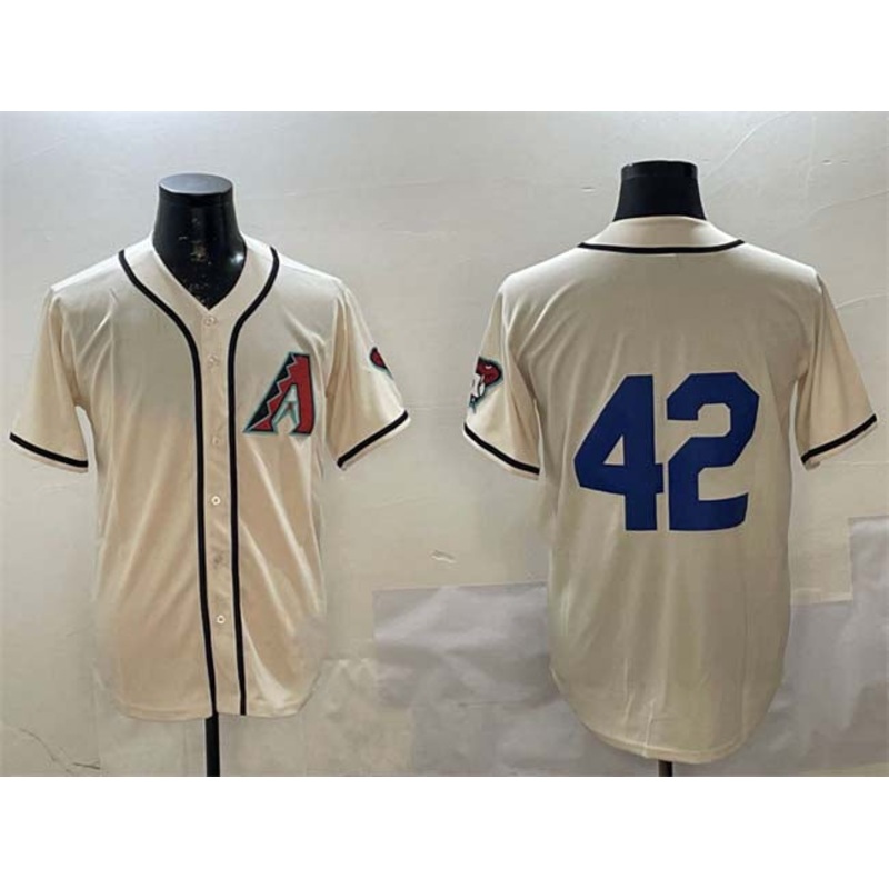 Arizona Diamondbacks #42 Jackie Robinson Cream Limited Stitched Baseball Jersey